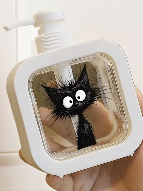 Jiawang Department Store Other - Soap, Lotion, Hand Sanitizer Dispenser w/ Pkayful Black Cat Design